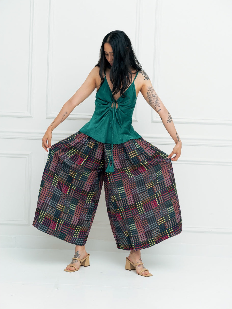 Rujuta Sheth - Frida Pants - Wide-Leg Patterned Palazzo Pants - Sz S